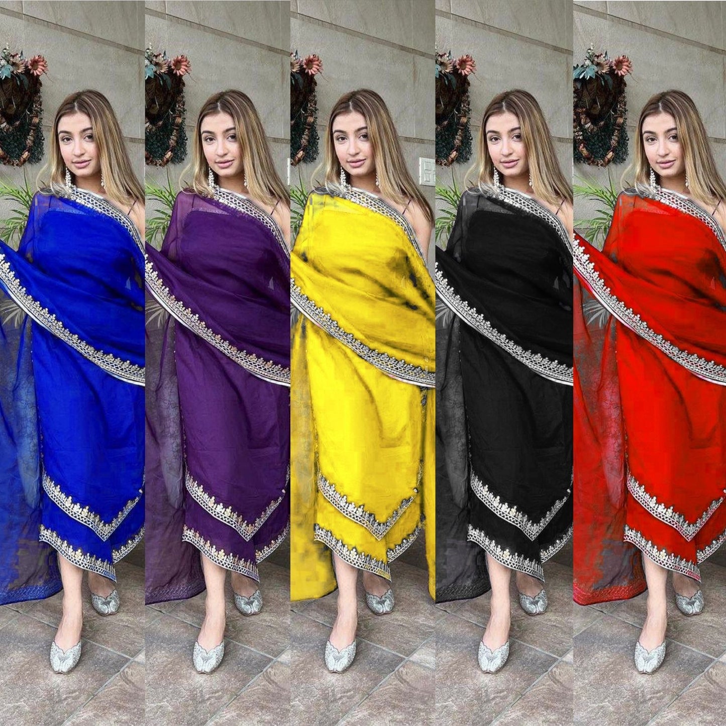 5509 Aarohi Georgette Readymade Plazzo Style Suits