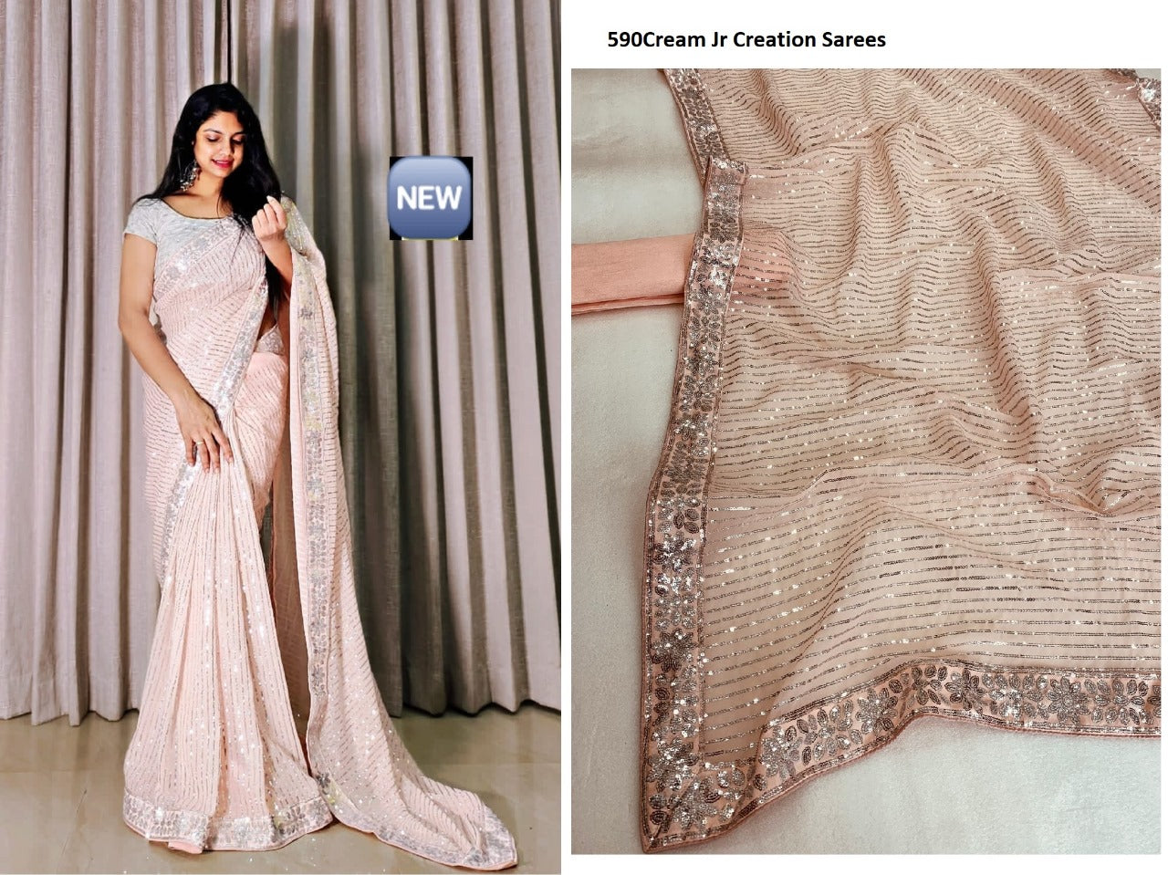 590 Jr Georgette Sarees