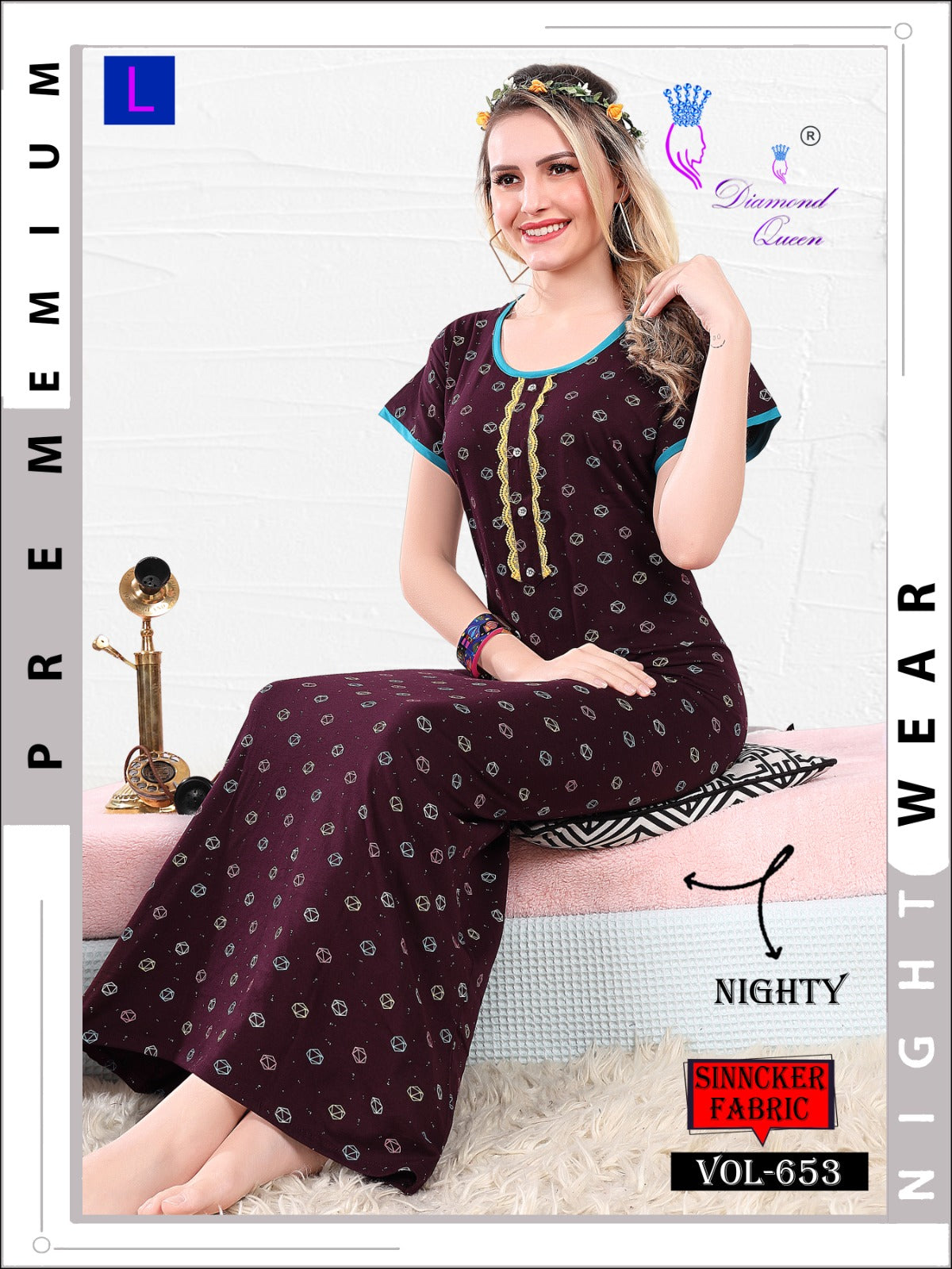 653 Diamond Queen Sinker Night Gowns