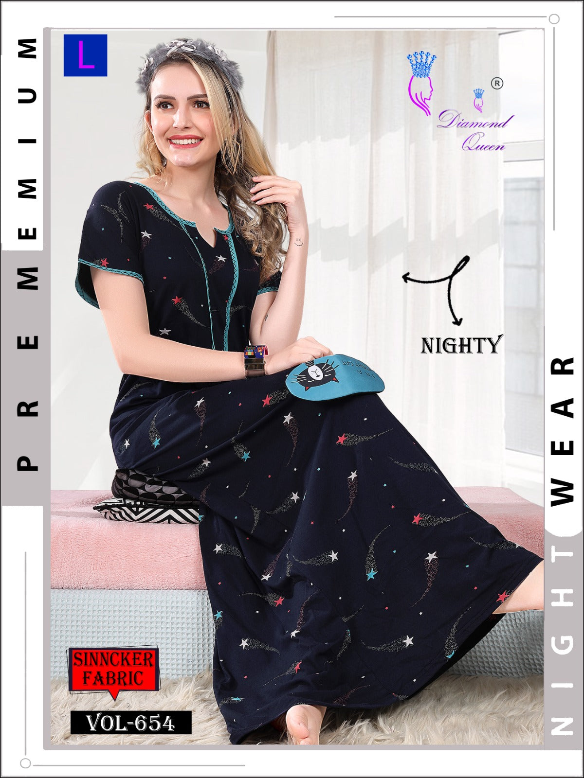 654 Diamond Queen Sinker Night Gowns