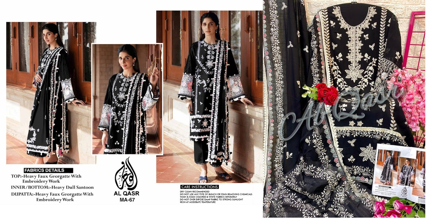 67 Al Qasr Georgette Pakistani Salwar Suits