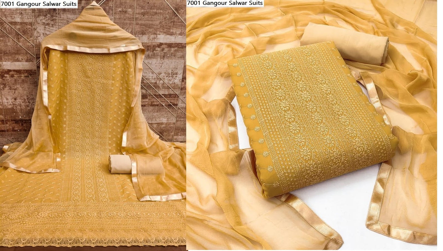 7001 Gangour Georgette Salwar Suits