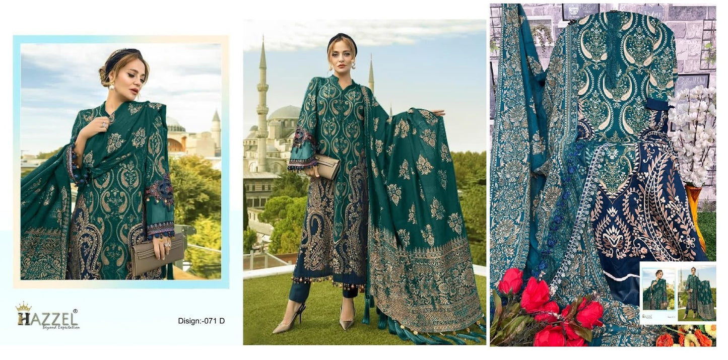 71- Maria B Lawn Hazzel Cotton Pakistani Patch Work Suits