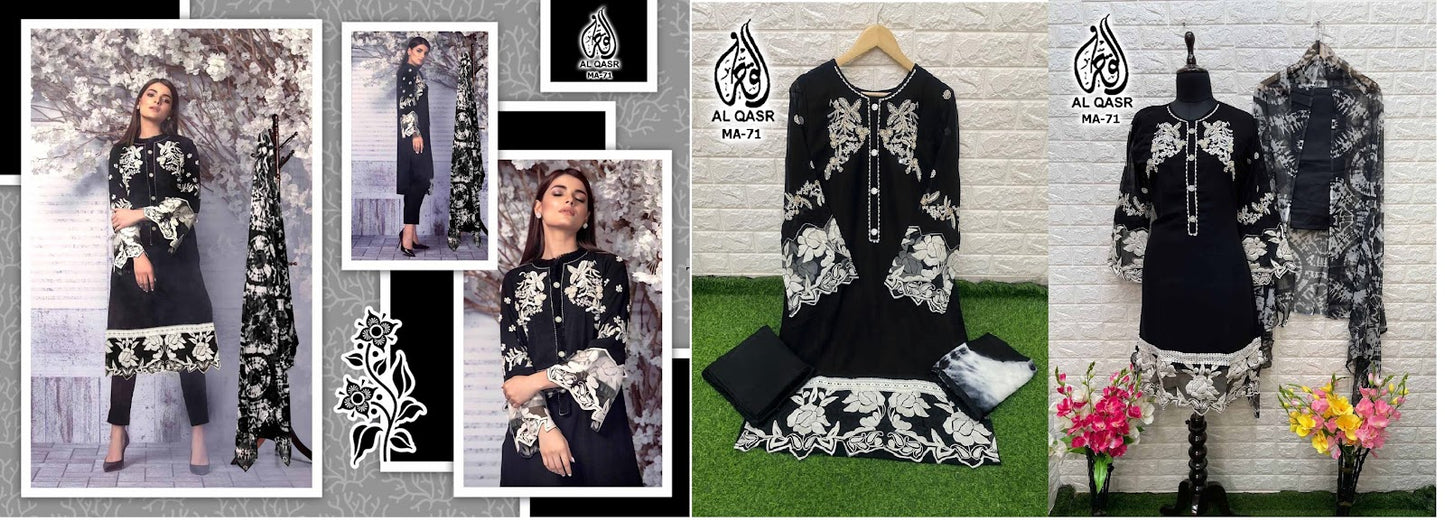 71 Al Qasr Georgette Pakistani Readymade Suits