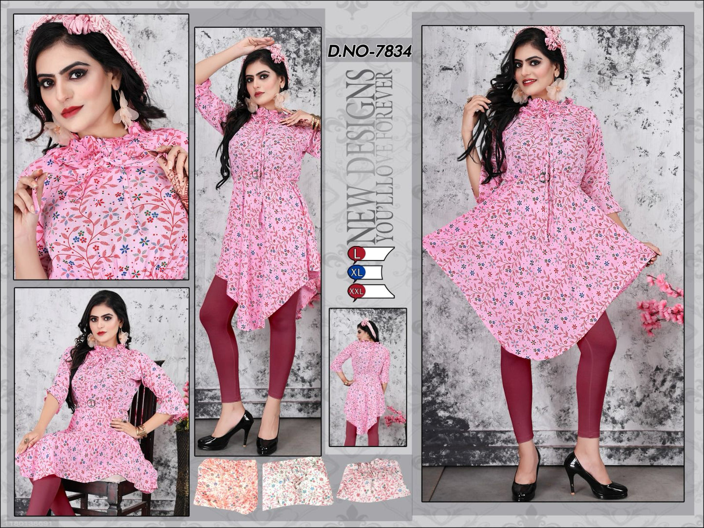 7834 Mmc Bombay Designer Long Top