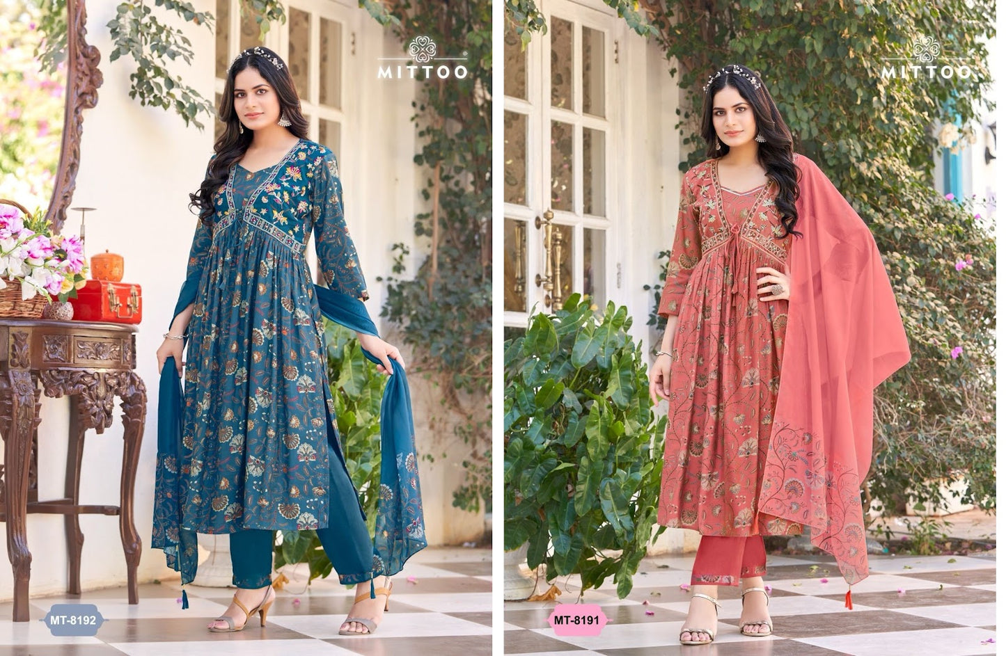 8191-8192 Mittoo Modal Readymade Pant Style Suits