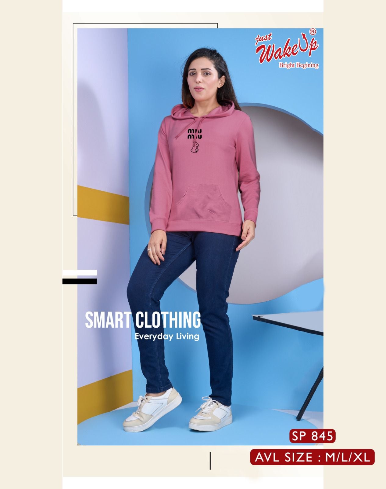 845 Wakeup Lycra Women Tshirt