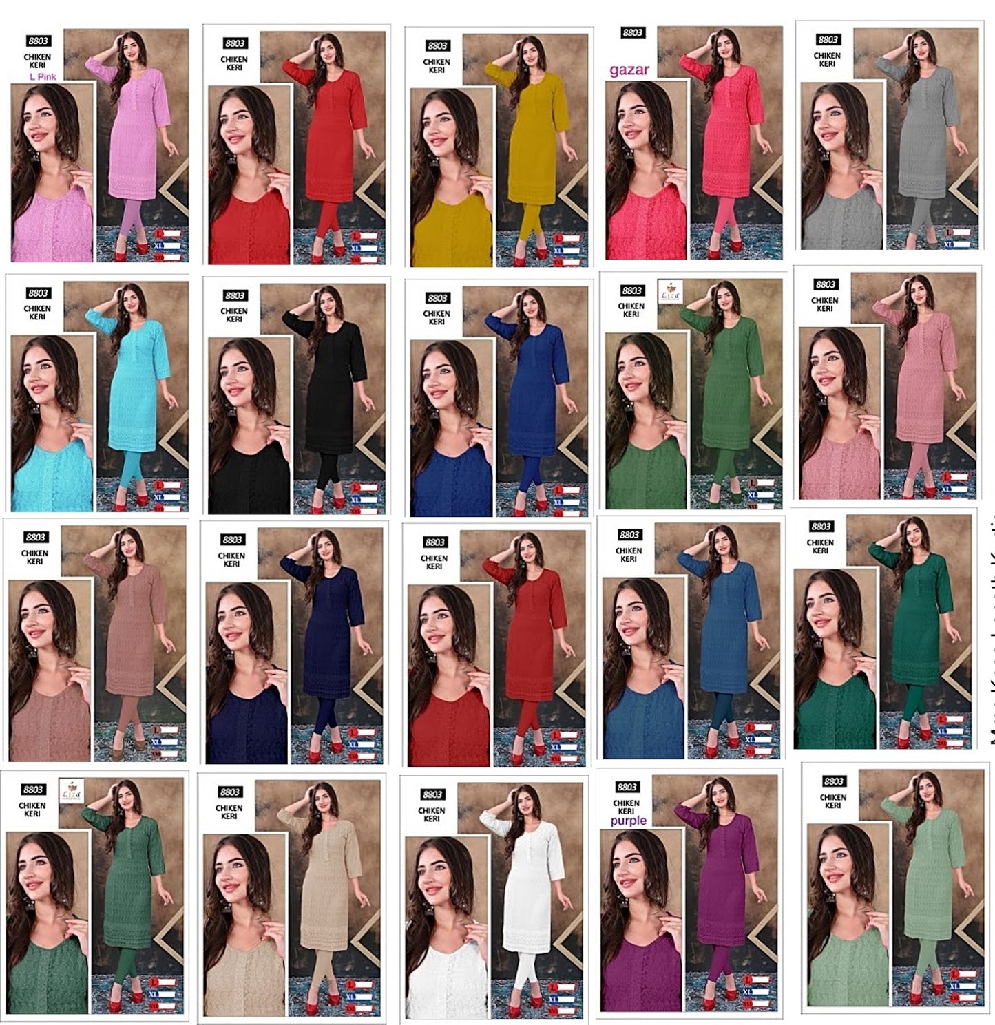 8803 Mmc Knee Length Kurtis
