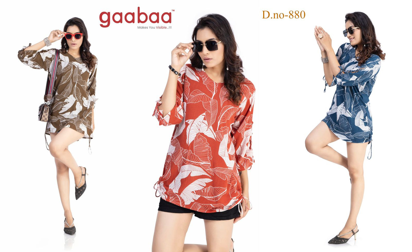880 Gaabaa Rayon Stylish Tops