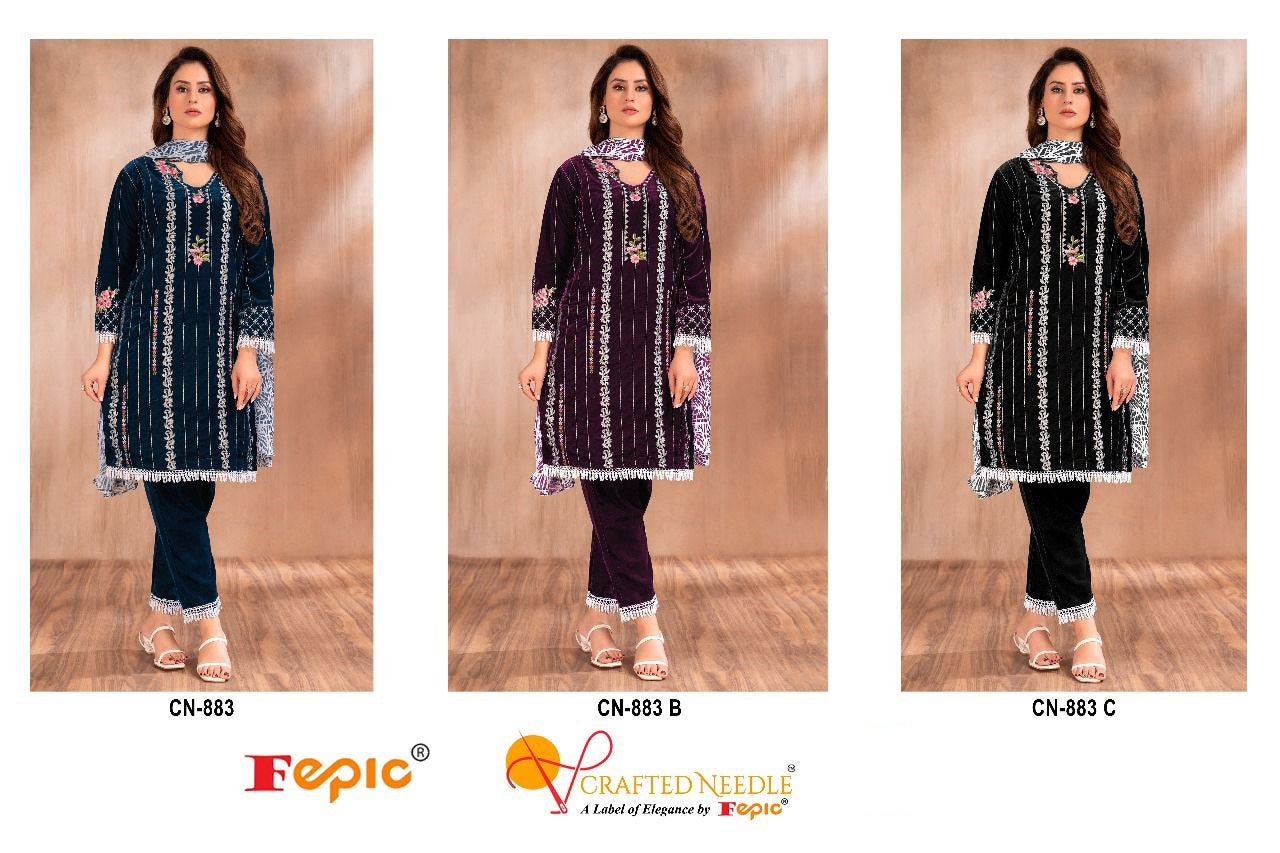 883 Crafted Needle Readymade Velvet Suits
