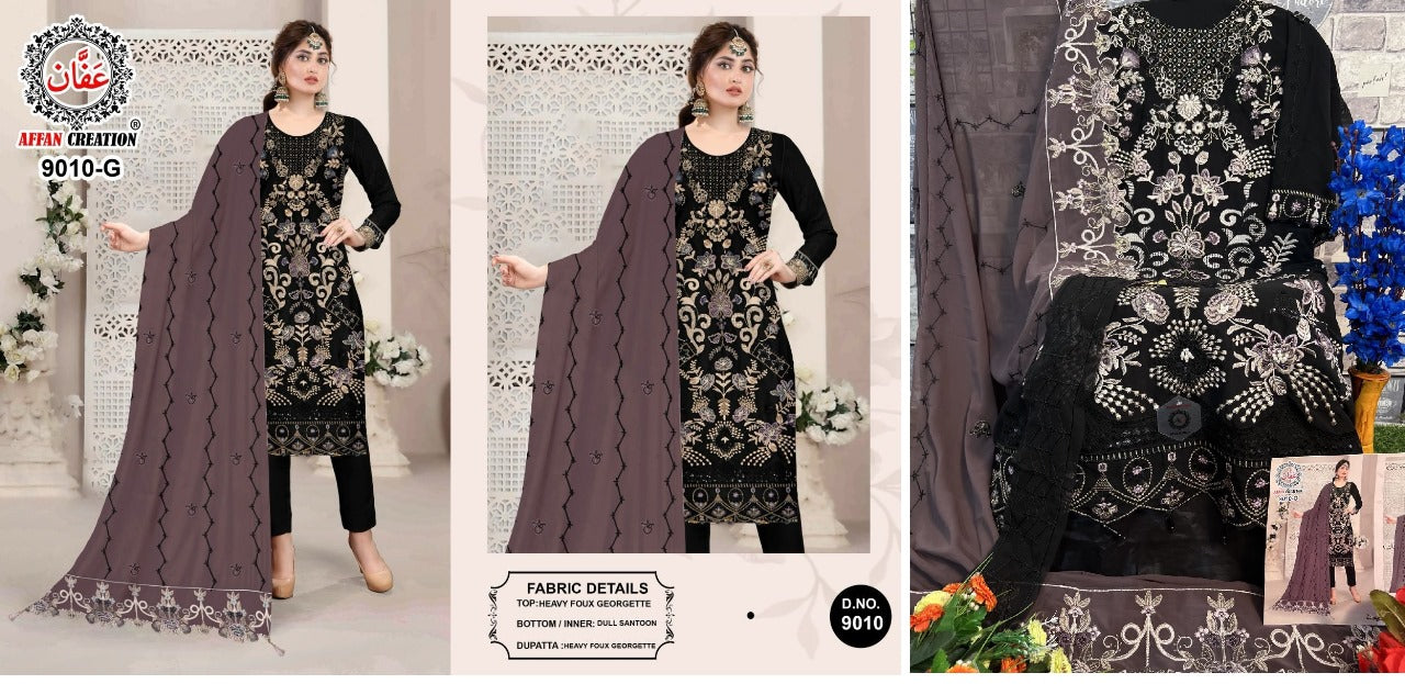 9010-Colors Affan Creation Fox Georgette Pakistani Salwar Suits