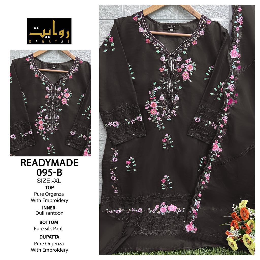95 Rawayat Organza Pakistani Readymade Suits