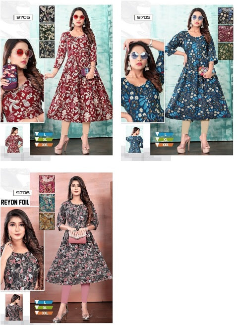 9706-9705 Mmc Anarkali Kurtis