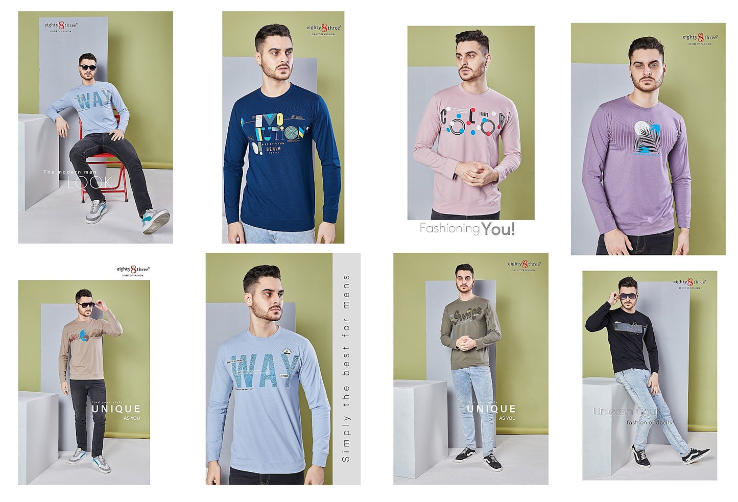 1171 Eighty Three Tencil Mens Tshirts