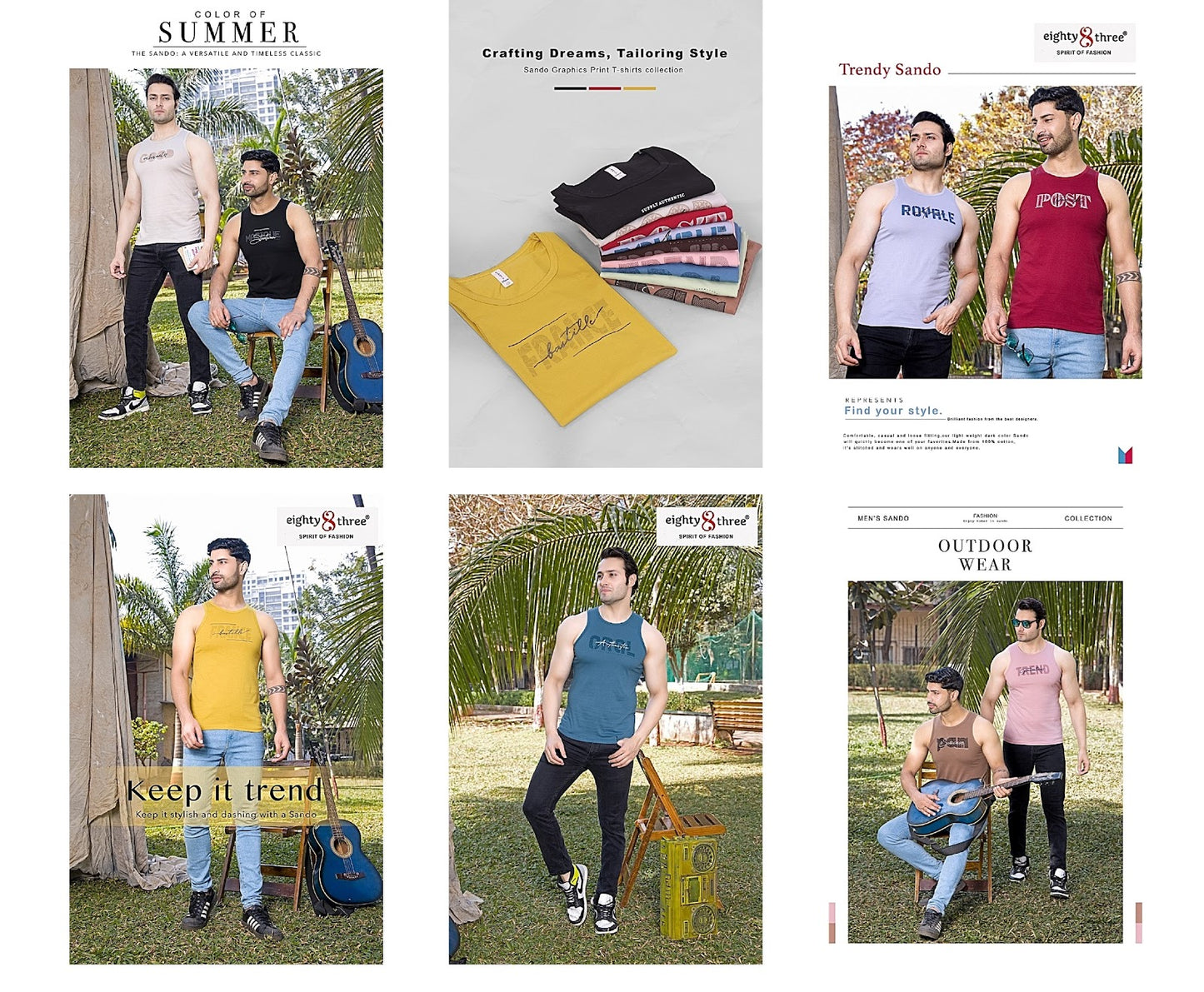 1185 Eighty Three Cotton Mens Tshirts