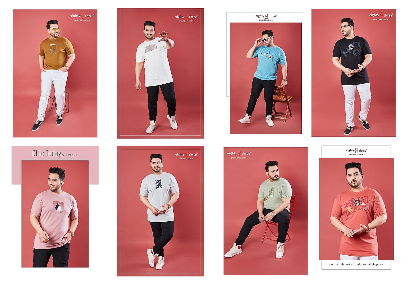 1192 Eighty Three Lycra Mens Tshirts