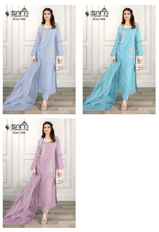 1205 Safa Fashion Fab Georgette Pakistani Readymade Suits