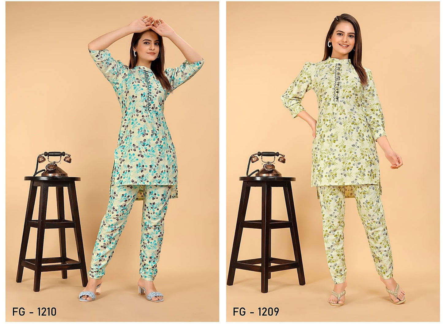 1209-1210 Fashion Galleria Cotton Co Ord Set