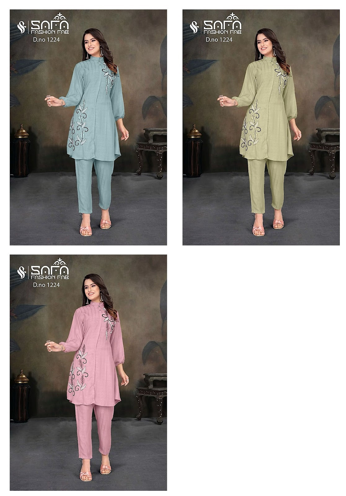 1224 Safa Fashion Fab Soft Co Ord Set