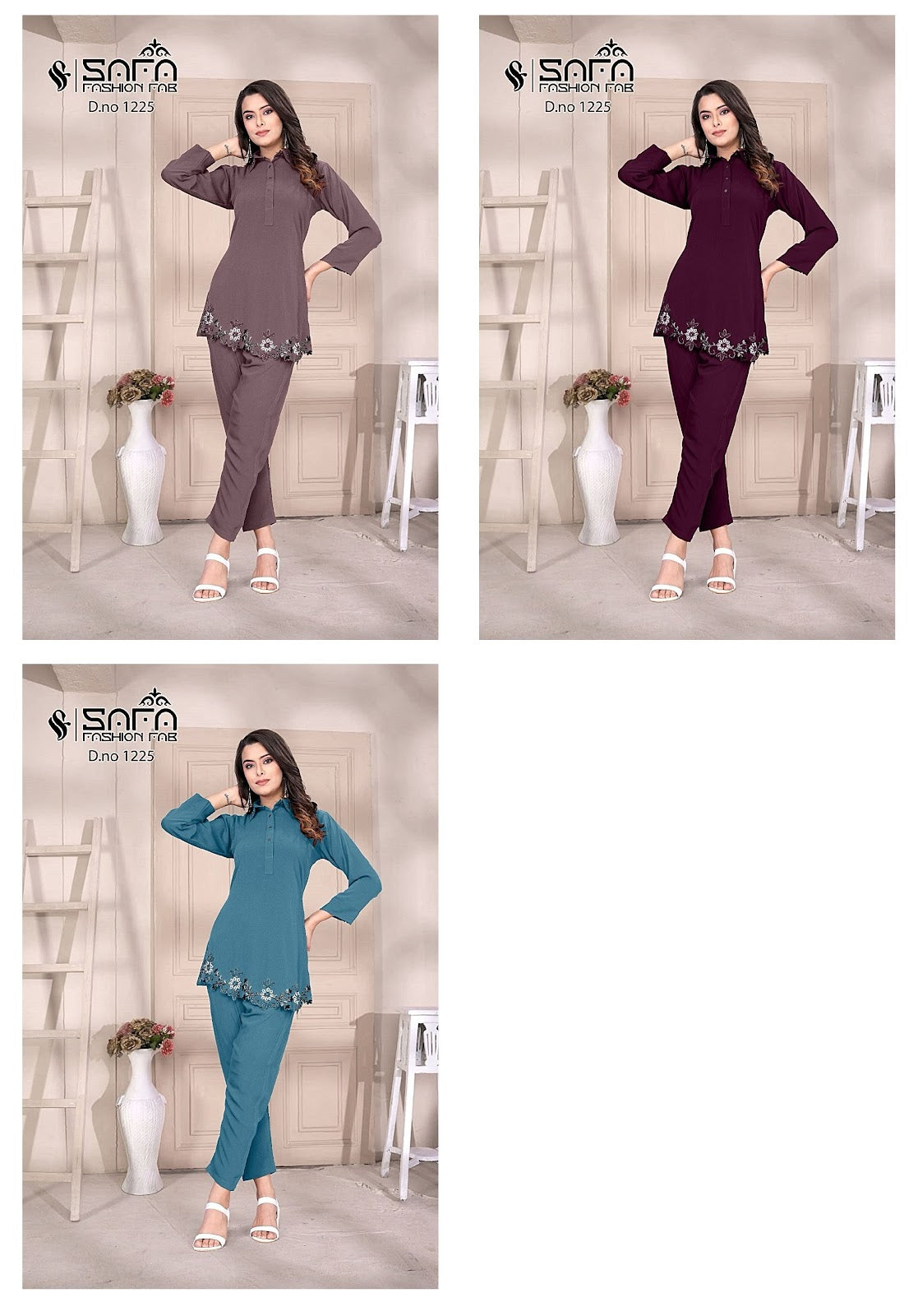 1225 Safa Fashion Fab Soft Co Ord Set