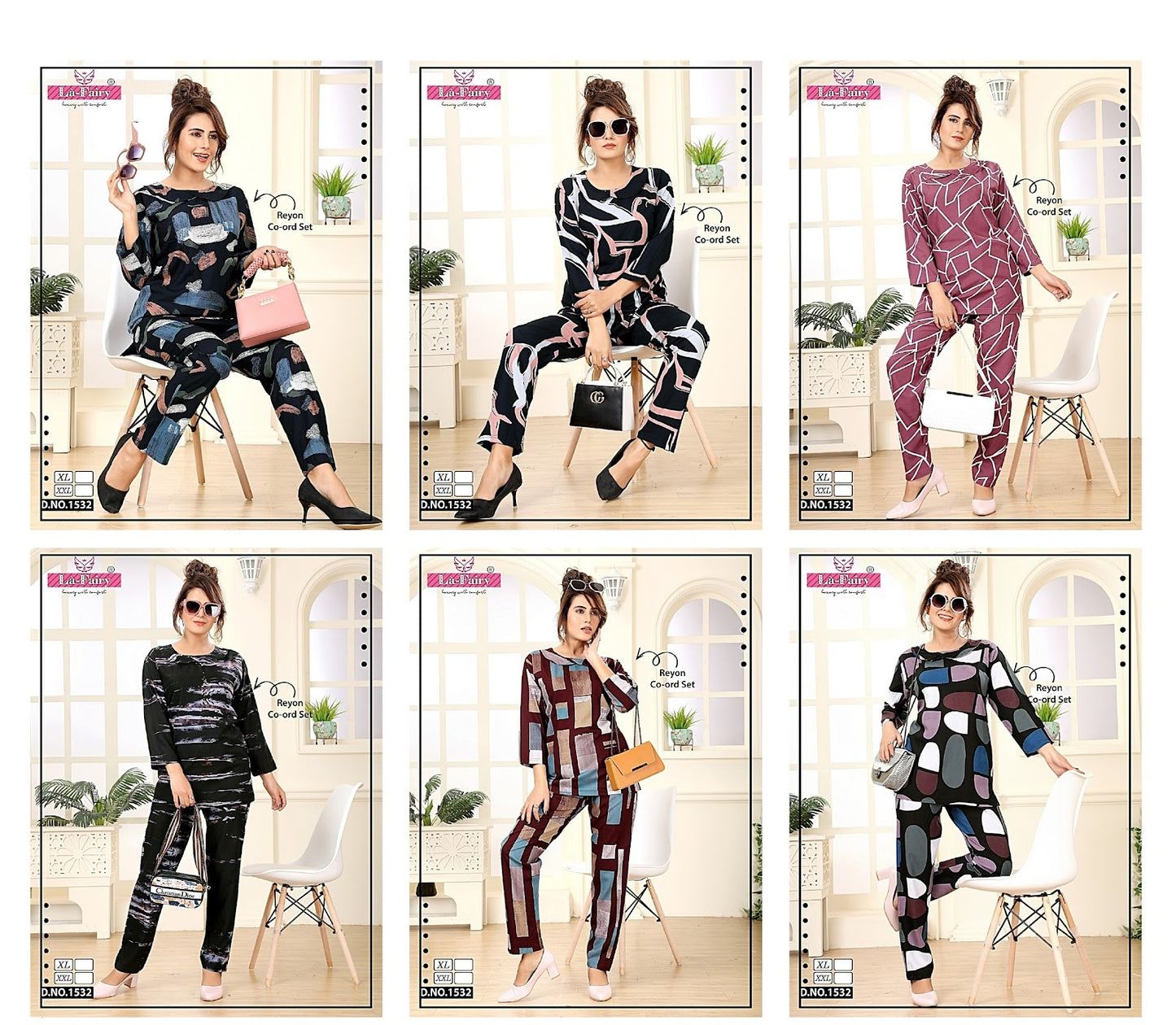 1532 La Fairy Rayon Co Ord Set
