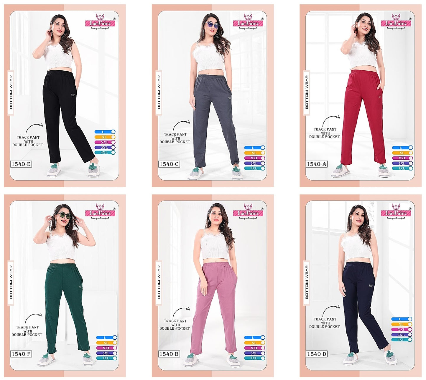1540 La Fairy Hosiery Sinker Women Track Pants