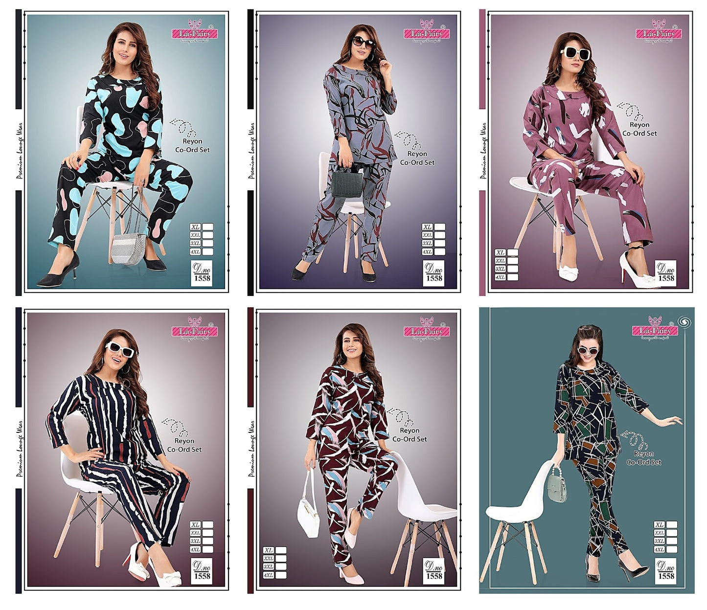 1558 La Fairy Rayon Co Ord Set