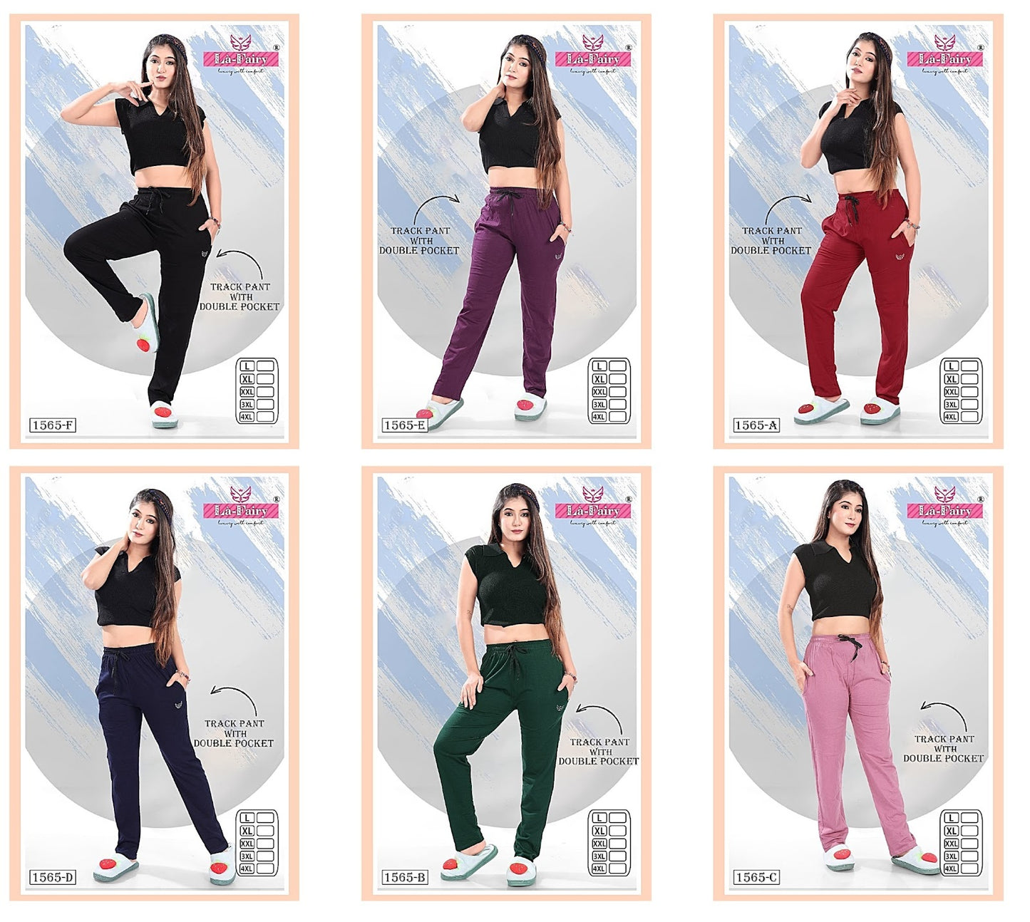 1565 La Fairy Sinker Women Track Pants