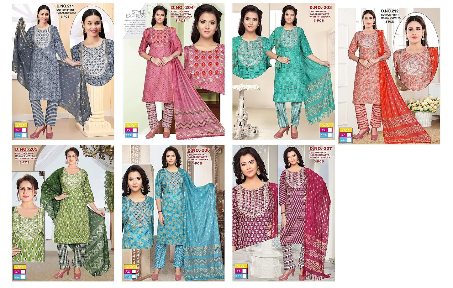 203-212 Mahakal Two Tone Readymade Pant Style Suits