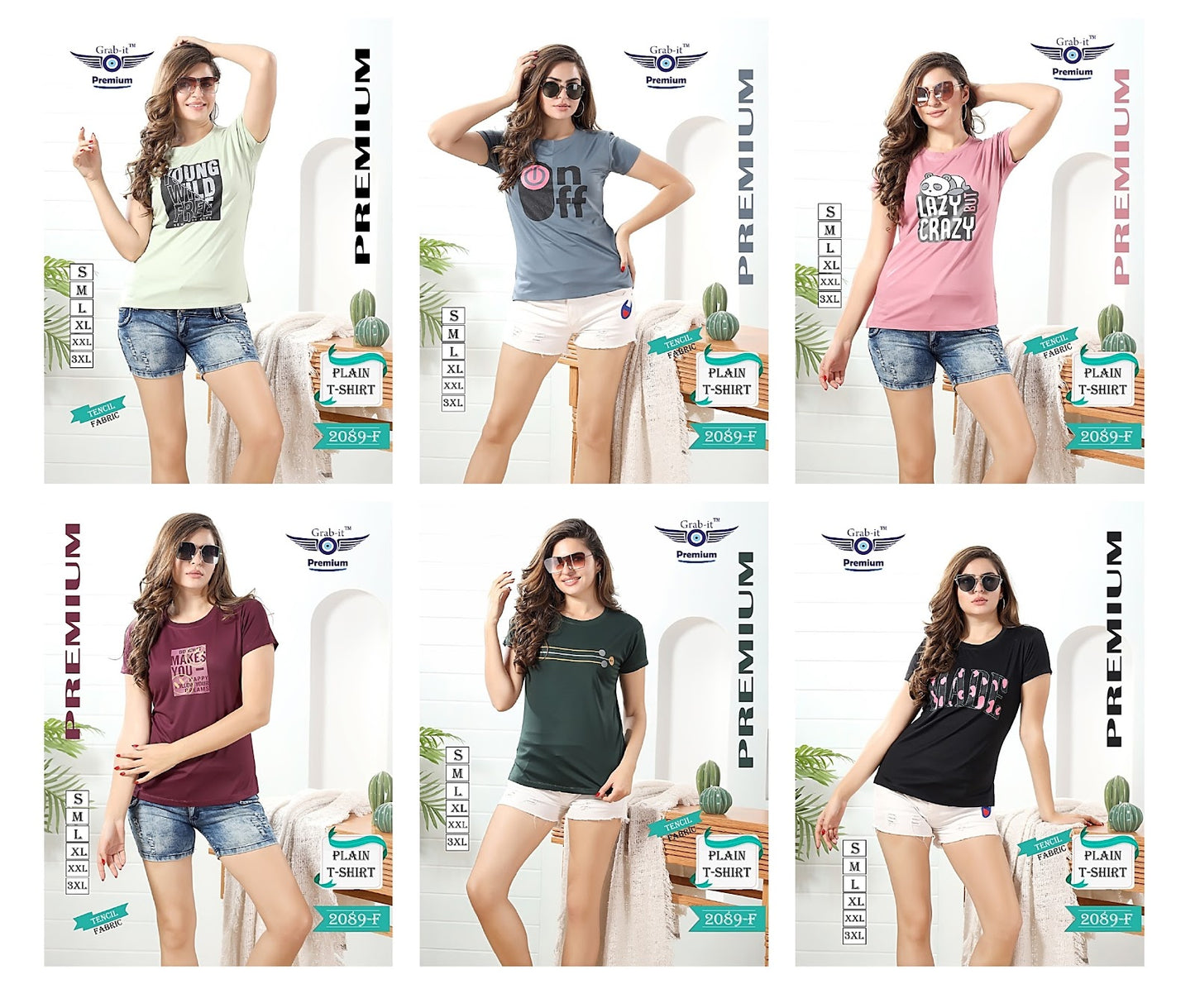 2089-F Grab It Tencil Women Tshirt