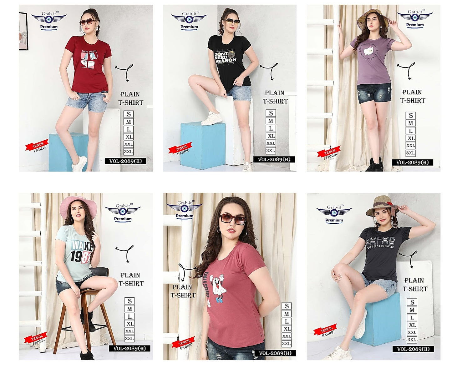 2089H Grab It Tencil Women Tshirt