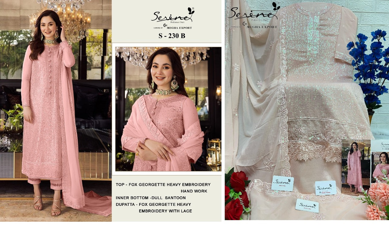 230 Serine Fox Georgette Pakistani Salwar Suits