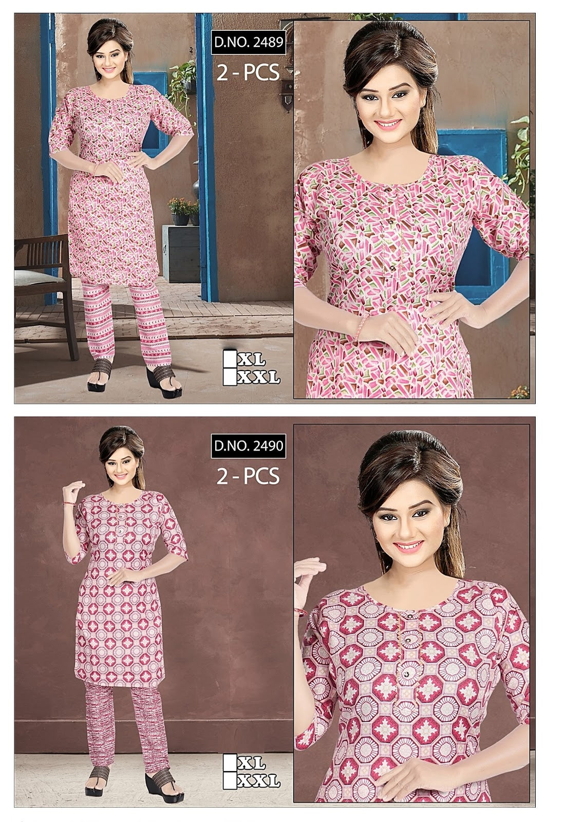 2489-2490 Trahul Kurti Pant Set