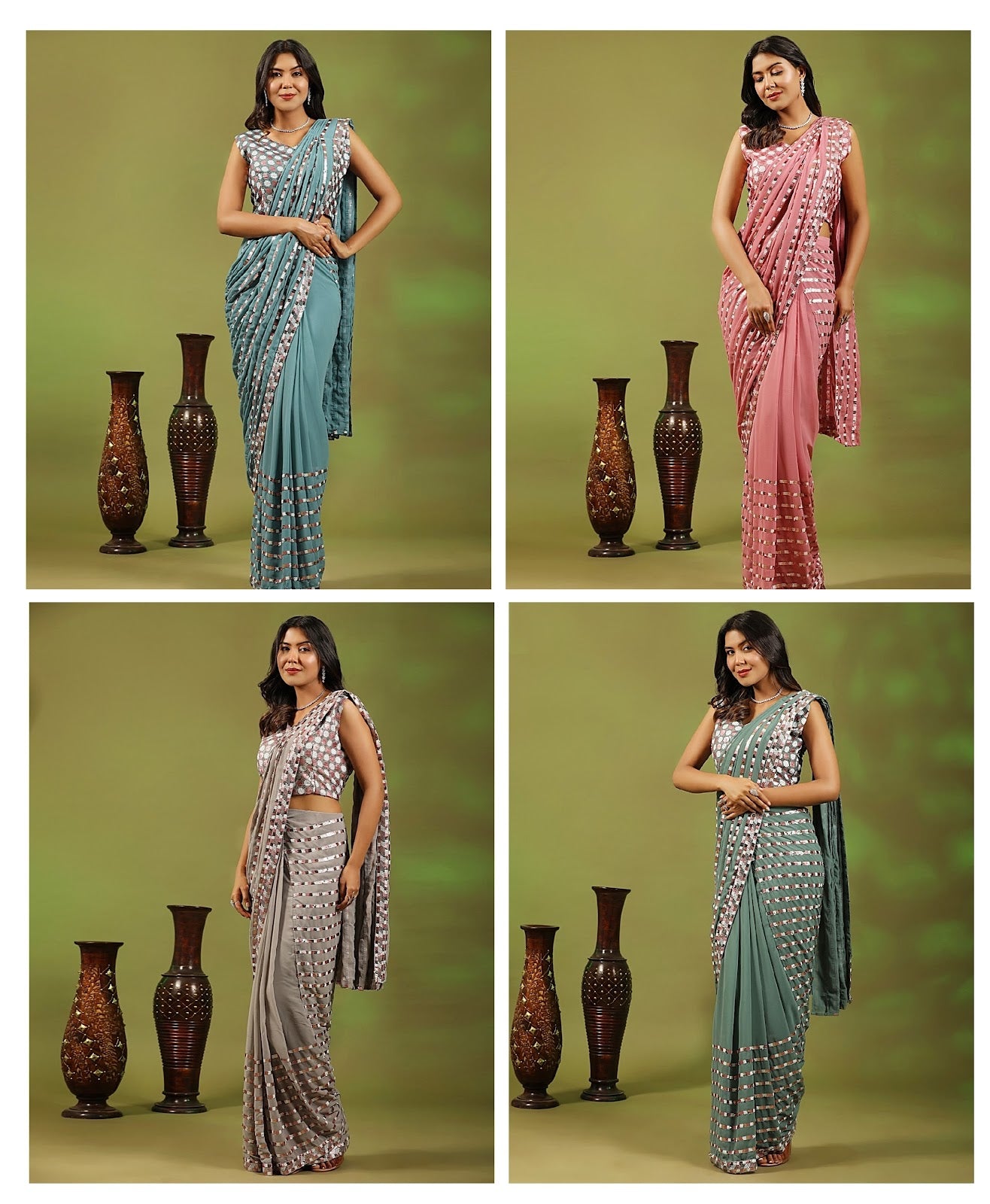 248 Amoha Georgette Sarees