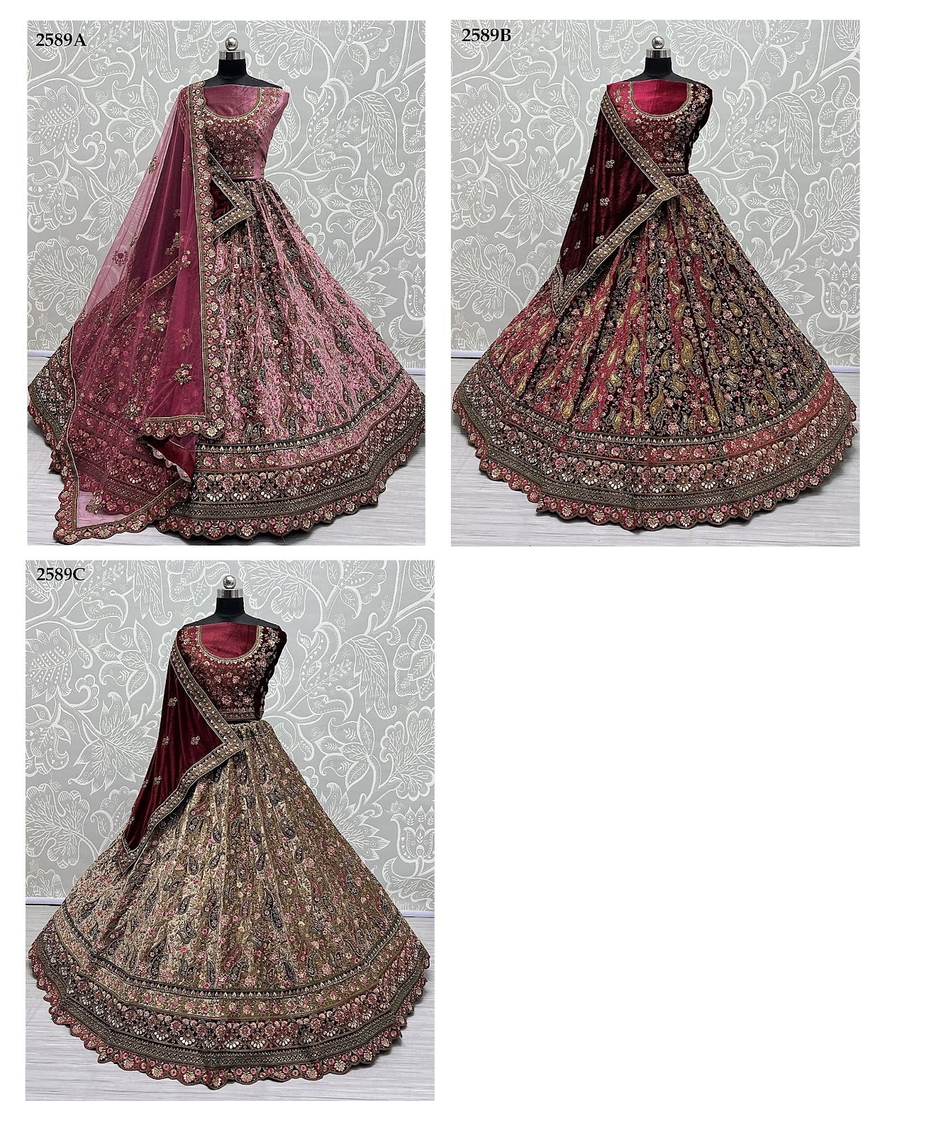 2589 Anjani Art Velvet Lehenga Choli