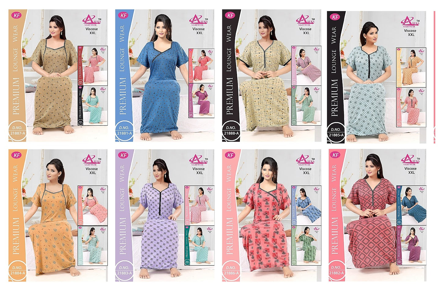 2Xl-2002 Aayra Night Gowns