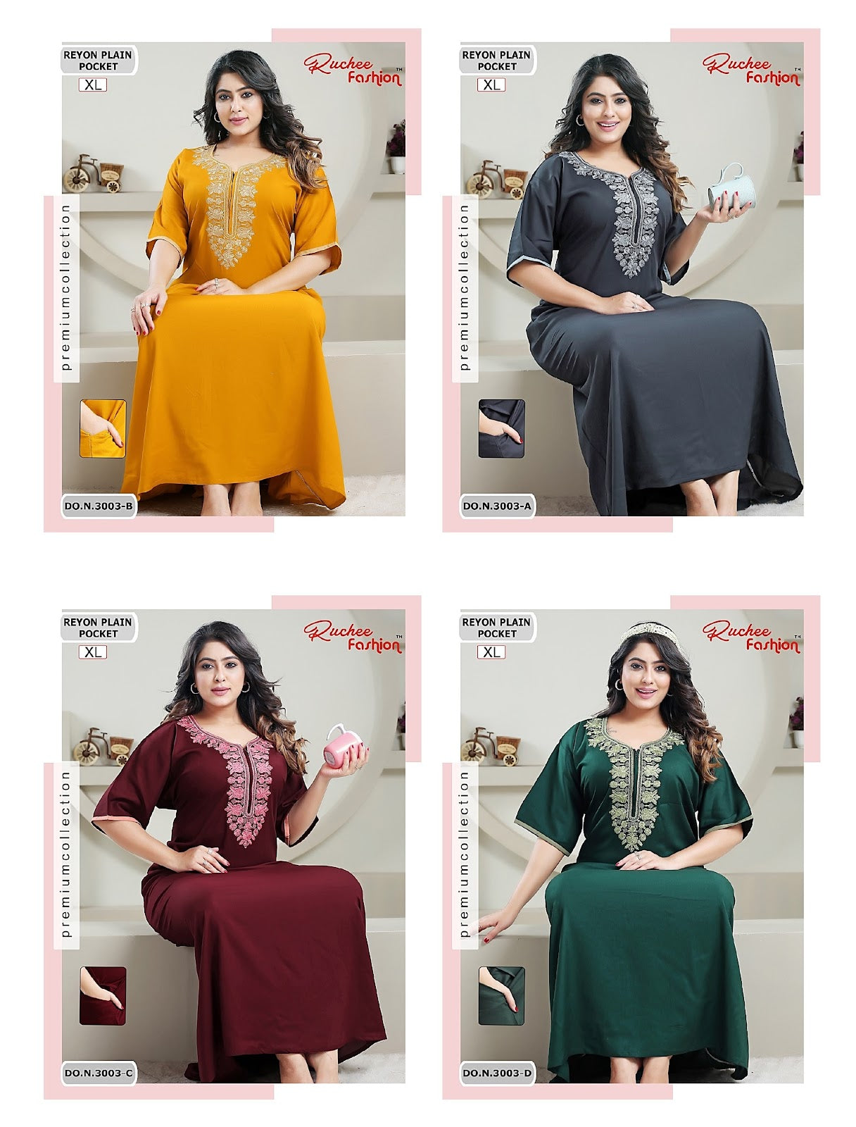 3003-Abcd Ruchee Fashion Night Gowns