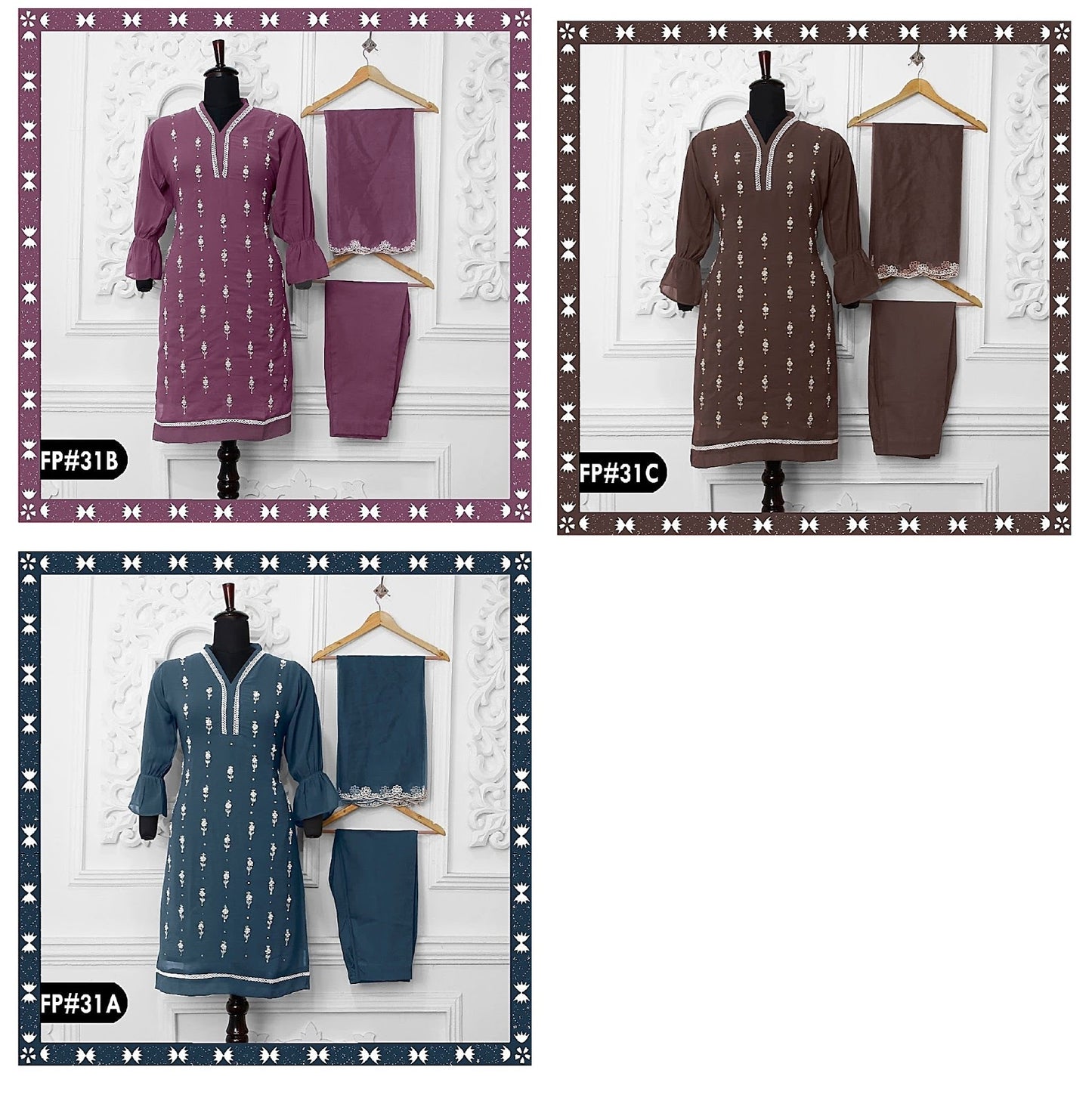 31 Farwah Georgette Pakistani Readymade Suits