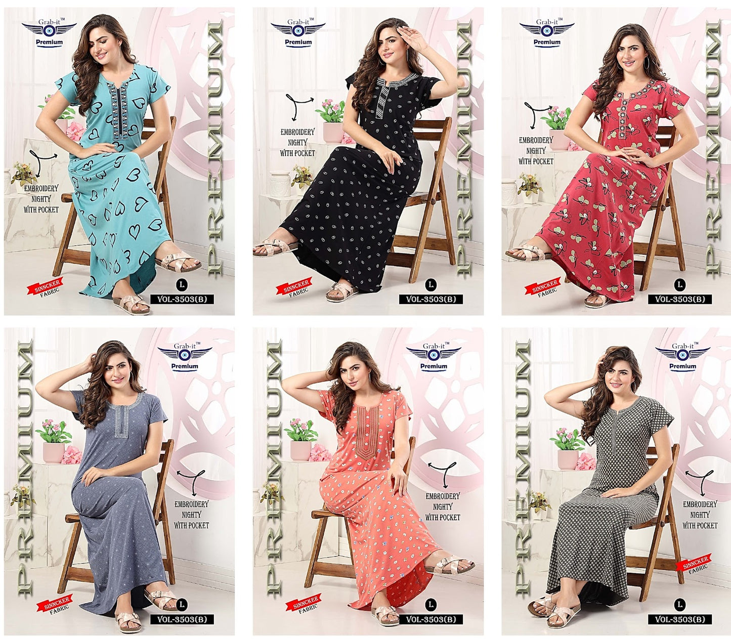3503-B Grab It Sinker Night Gowns