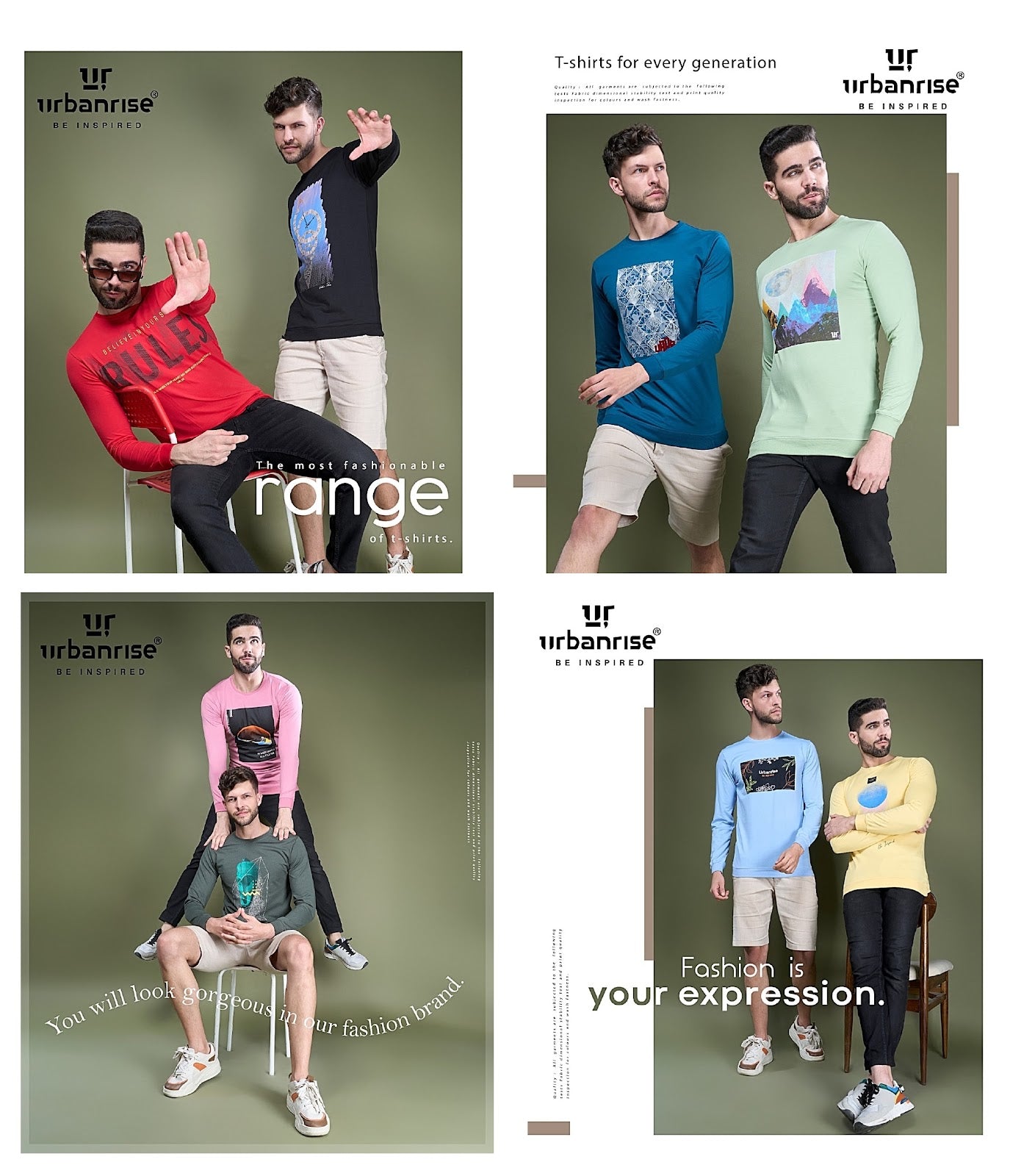 386-395 Urbanrise Knit Mens Tshirts