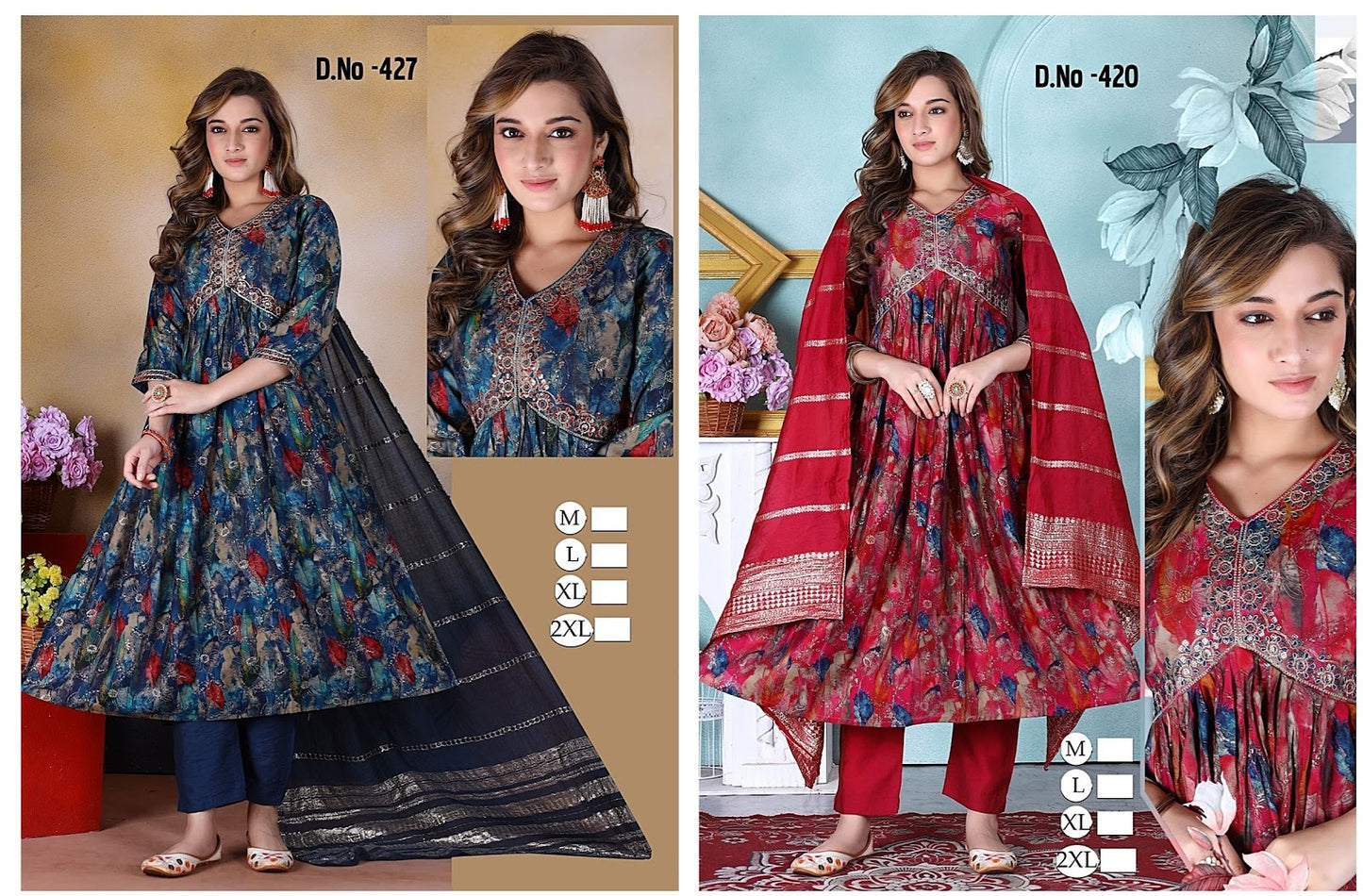 427-420 Ladli Modal Readymade Pant Style Suits