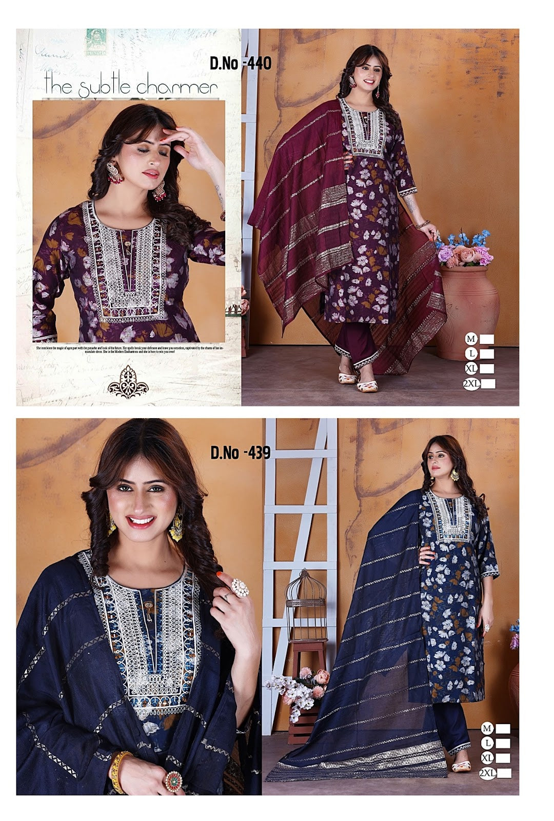 439-440 Ladli Modal Readymade Pant Style Suits