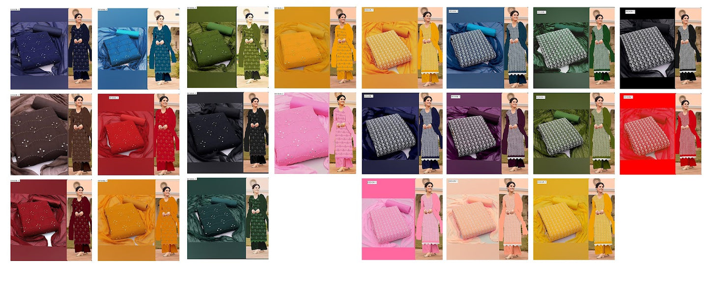 50033-2812 Gangour Georgette Salwar Suits