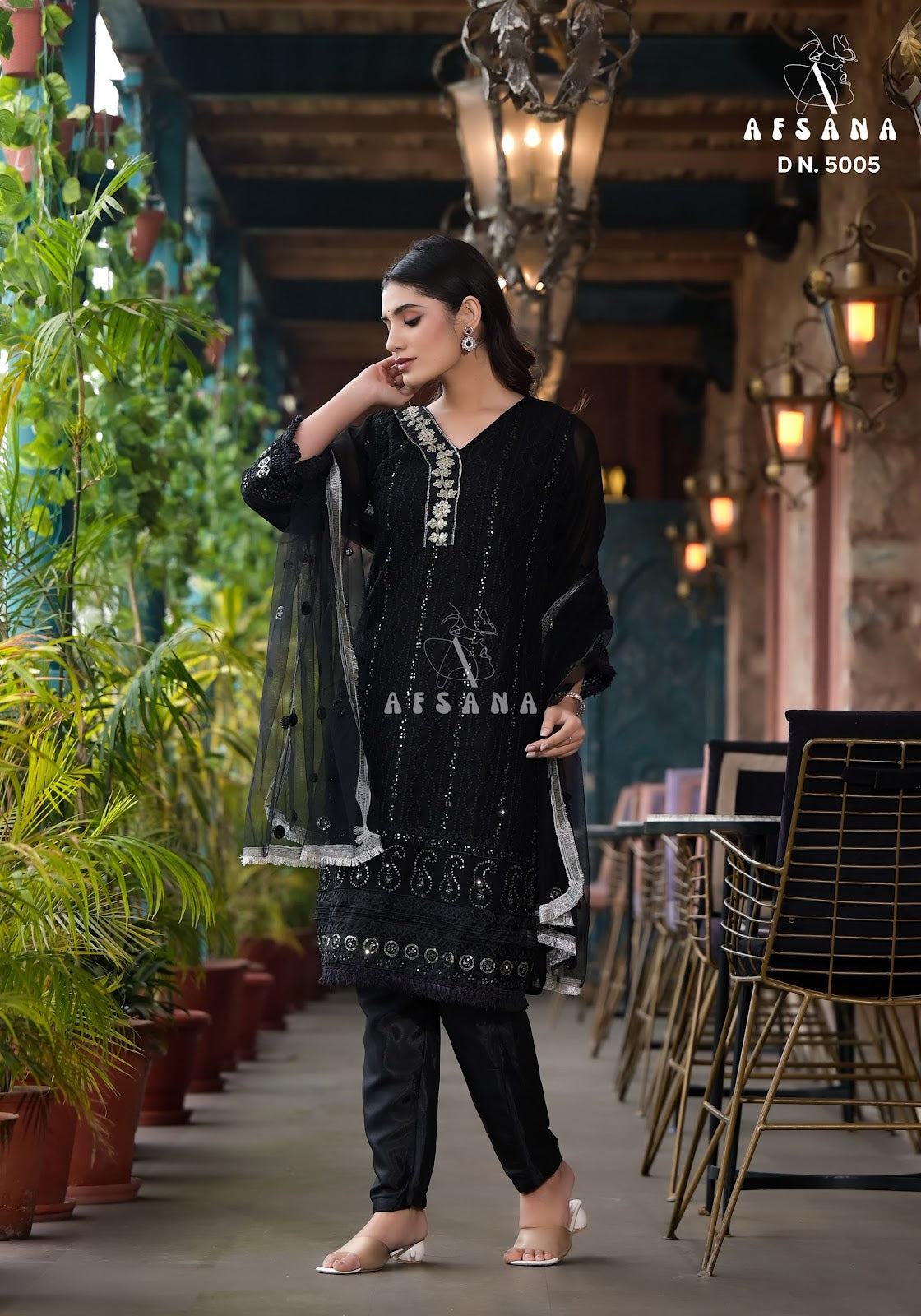 5005 Afsana Georgette Readymade Pant Style Suits