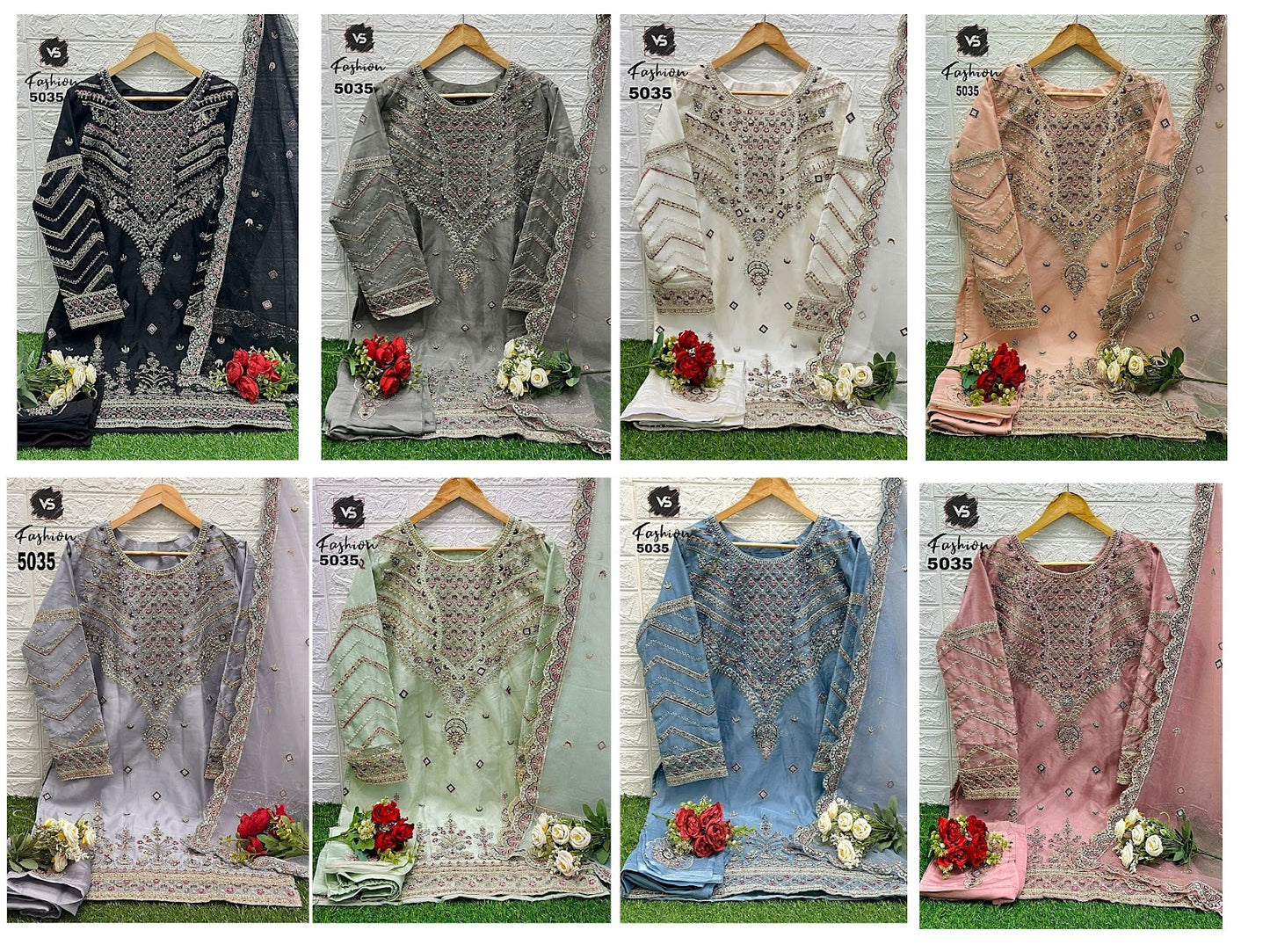 5035 Vs Fashion Organza Pakistani Readymade Suits