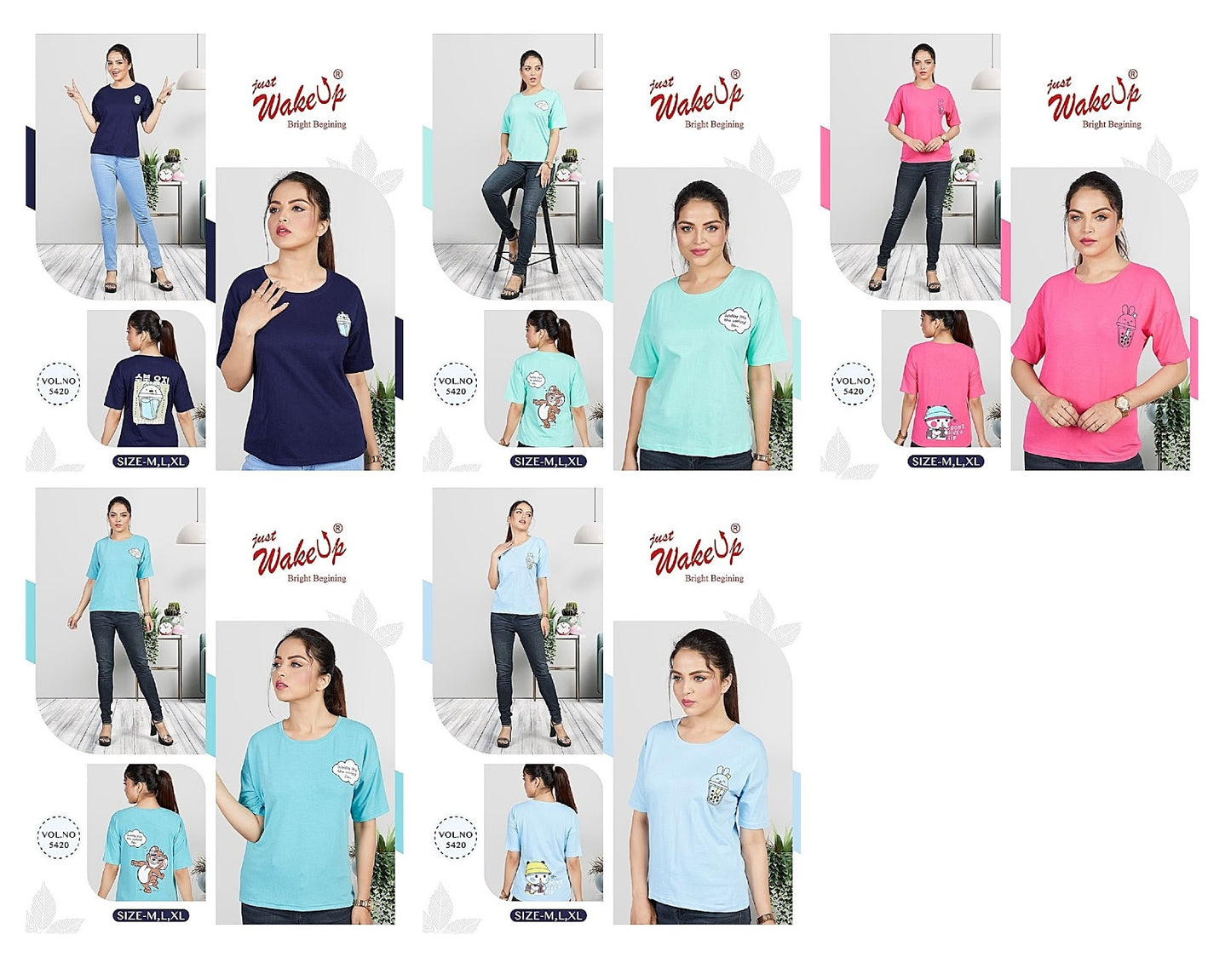 5420 Wakeup Bio Wash Women Tshirt