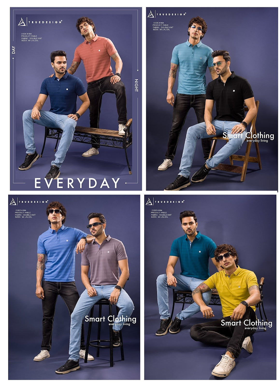 694 Truedesign Knit Mens Tshirts