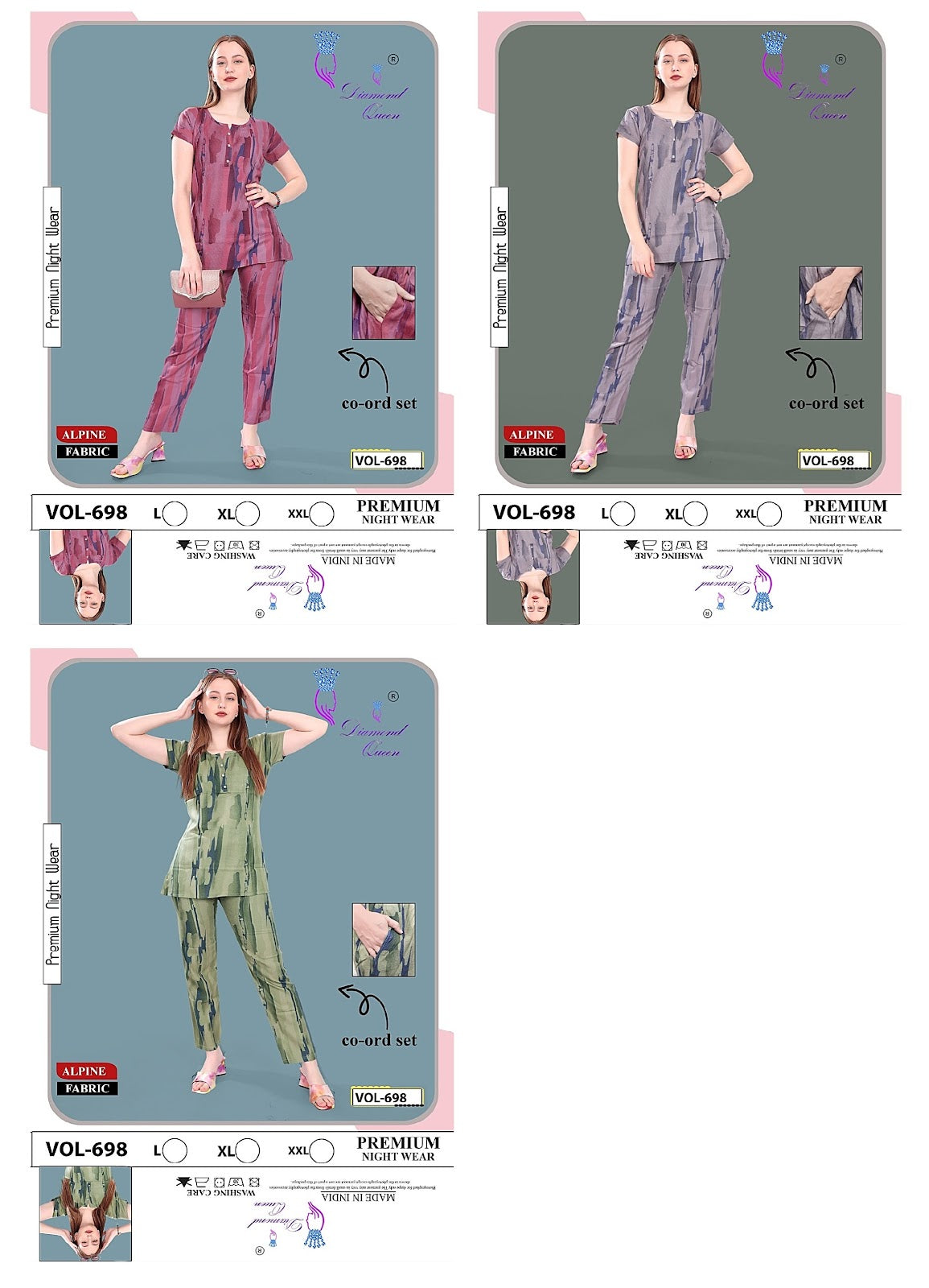 698 Diamond Queen Alpine Co Ord Set