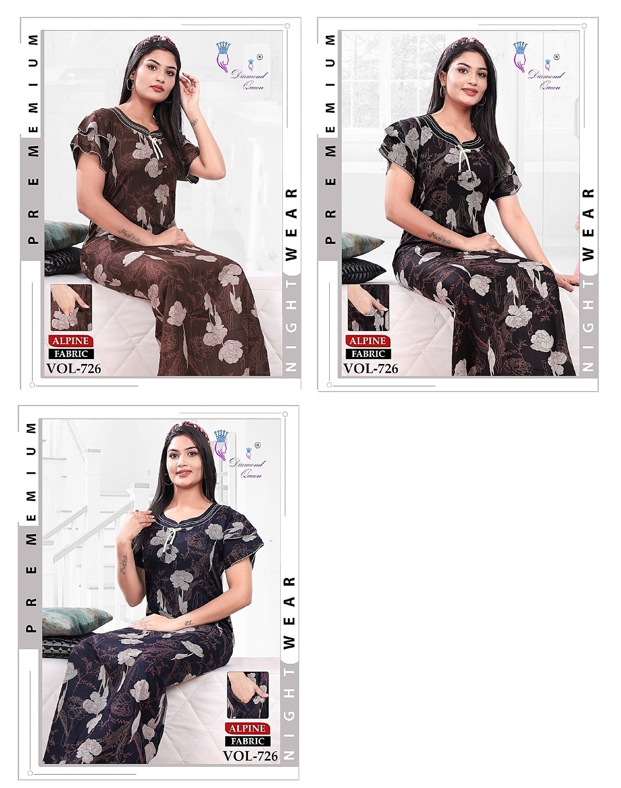 726 Diamond Queen Alpine Night Gowns