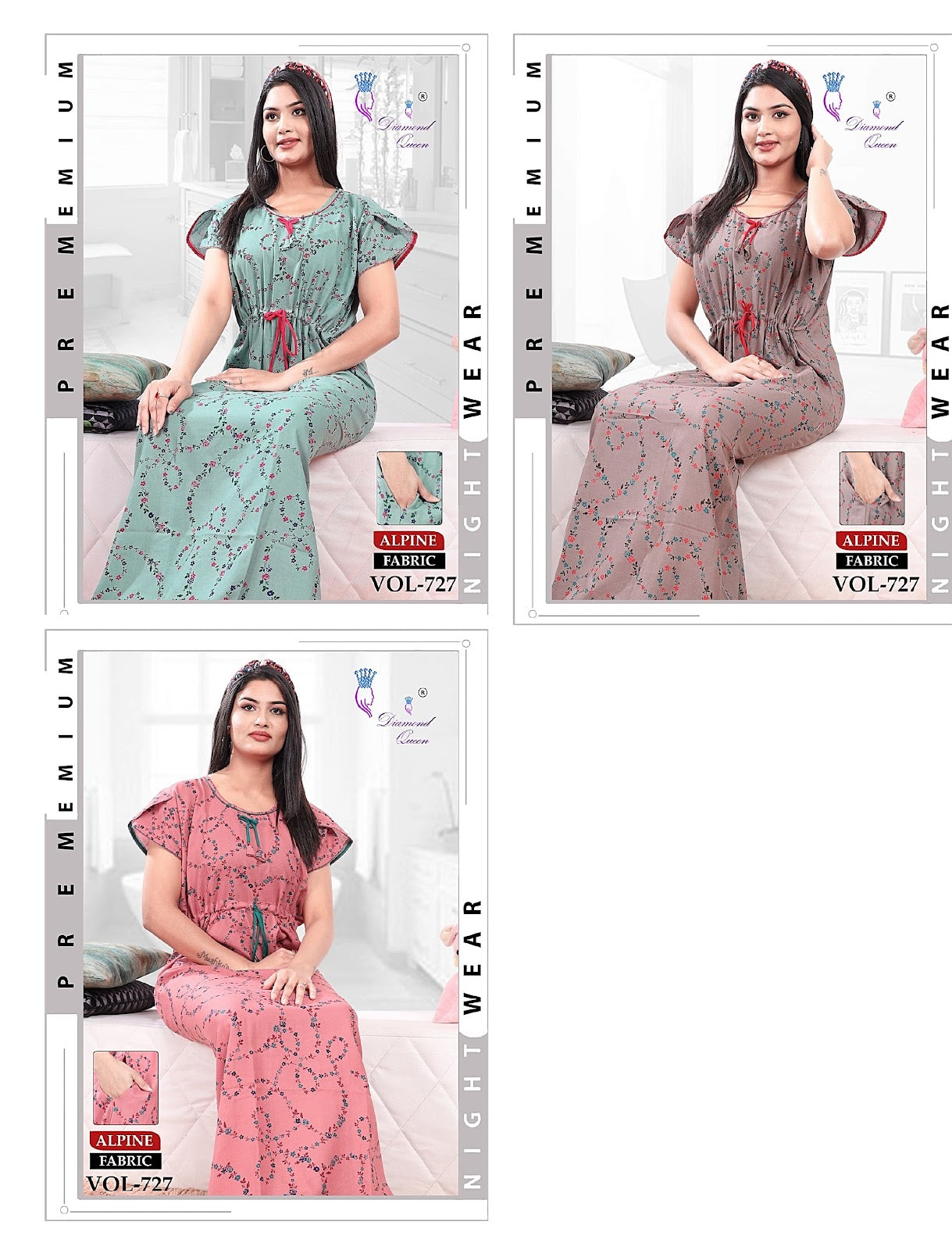 727 Diamond Queen Alpine Night Gowns